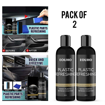 Plastic Restoring Coating Agent (Pack of 2) – 100% Safe & No Damage